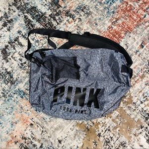 Victoria's Secret PINK Convertible Campus Duffel Grey Marl